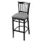 Holland Bar Stool Co 25" Counter Stool, Black Finish, Graph Seat 312025Blk020 - alternate 1